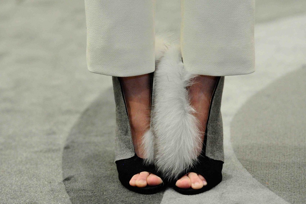 A model walks the runway for the Manu Reas Haute-Couture Fall/Winter 2015/2016 collection show at the Peninsula Hotel in Paris, France, on July 8, 2015. Photo by Aurore Marechal/ABACAPRESS.COM