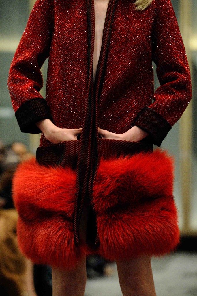 A model walks the runway for the Manu Reas Haute-Couture Fall/Winter 2015/2016 collection show at the Peninsula Hotel in Paris, France, on July 8, 2015. Photo by Aurore Marechal/ABACAPRESS.COM