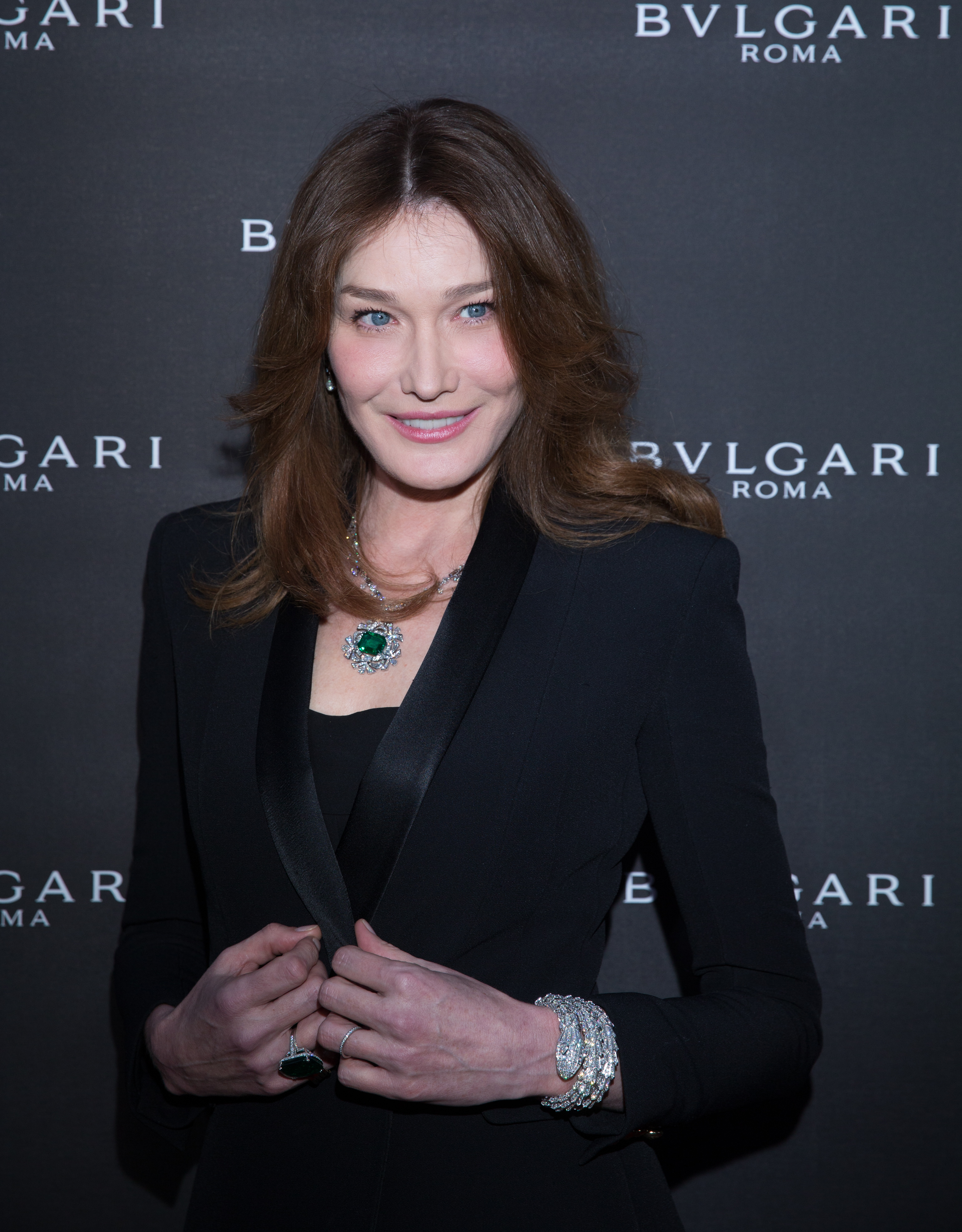 Carla BRUNI-SARKOZY. Bulgari Opening New Bond Street. London. UK. 14/3/2016 © david atlan