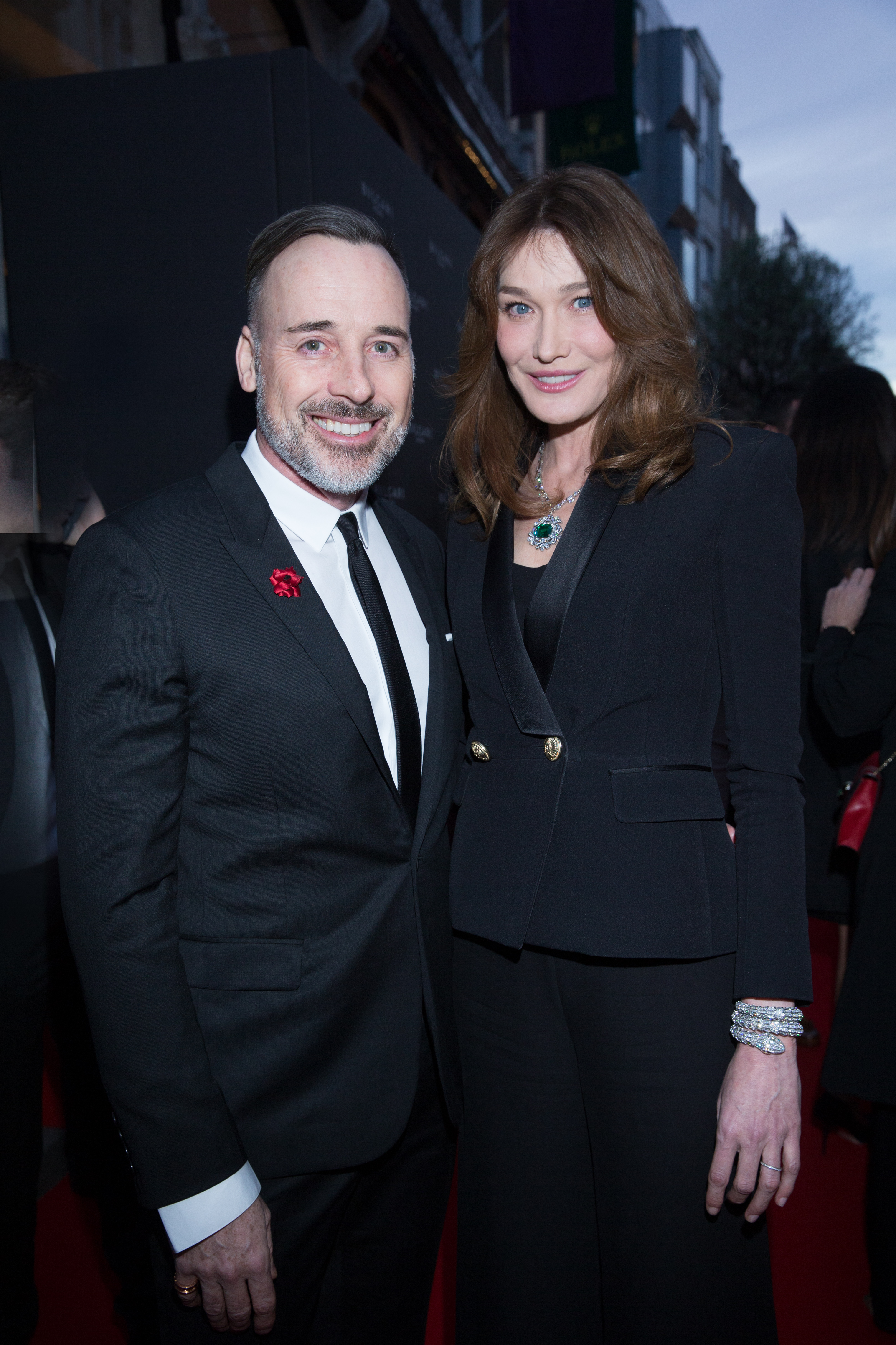 David FURNISH. Carla BRUNI-SARKOZY.. Bulgari Opening New Bond Street. London. UK. 14/3/2016 © david atlan