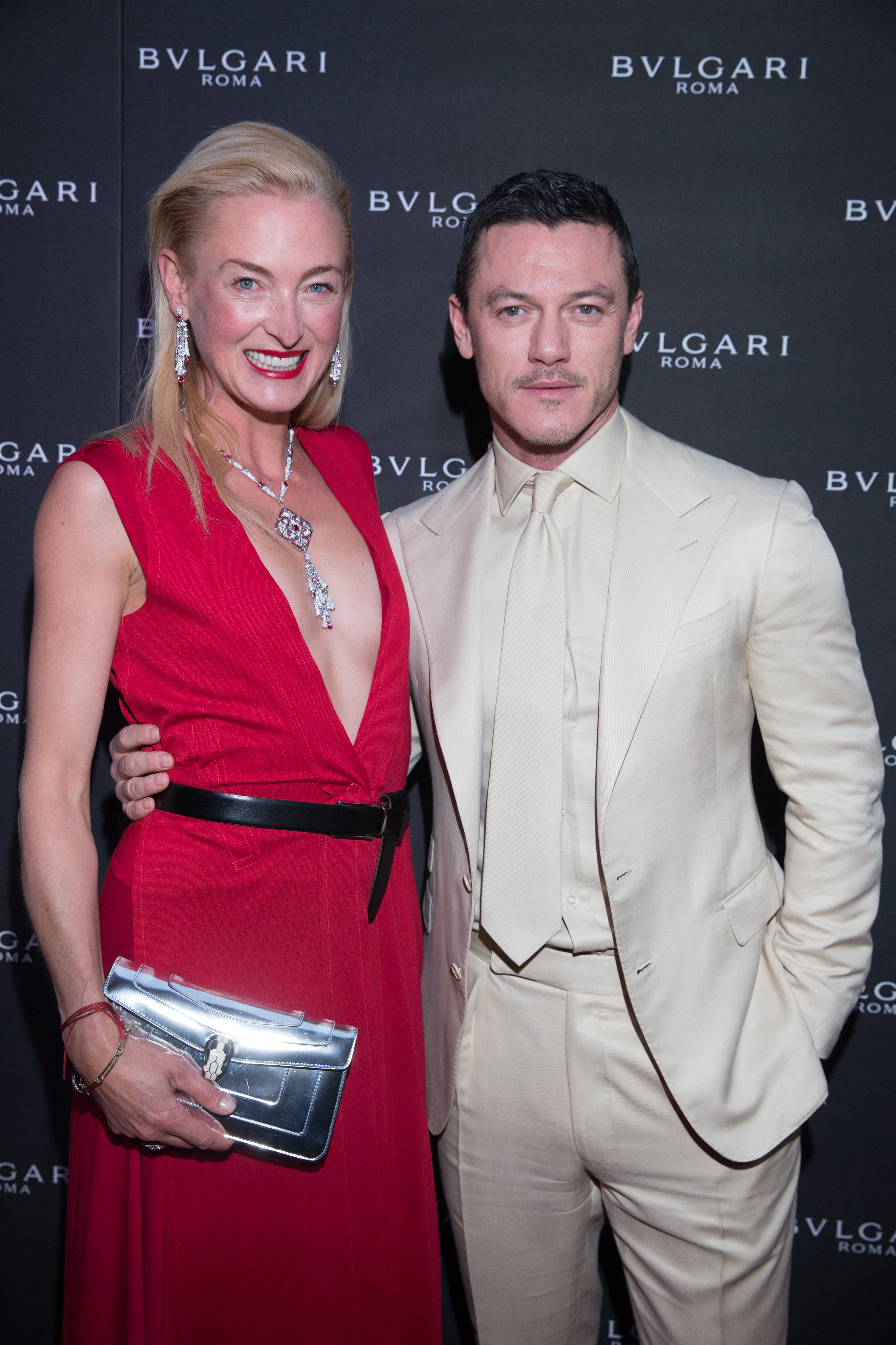 H.R.H. Lilly Zu SAYN WITTGENSTEIN BERLEBURG. Luke EVANS. Bulgari Opening New Bond Street. London. UK. 14/3/2016 © david atlan