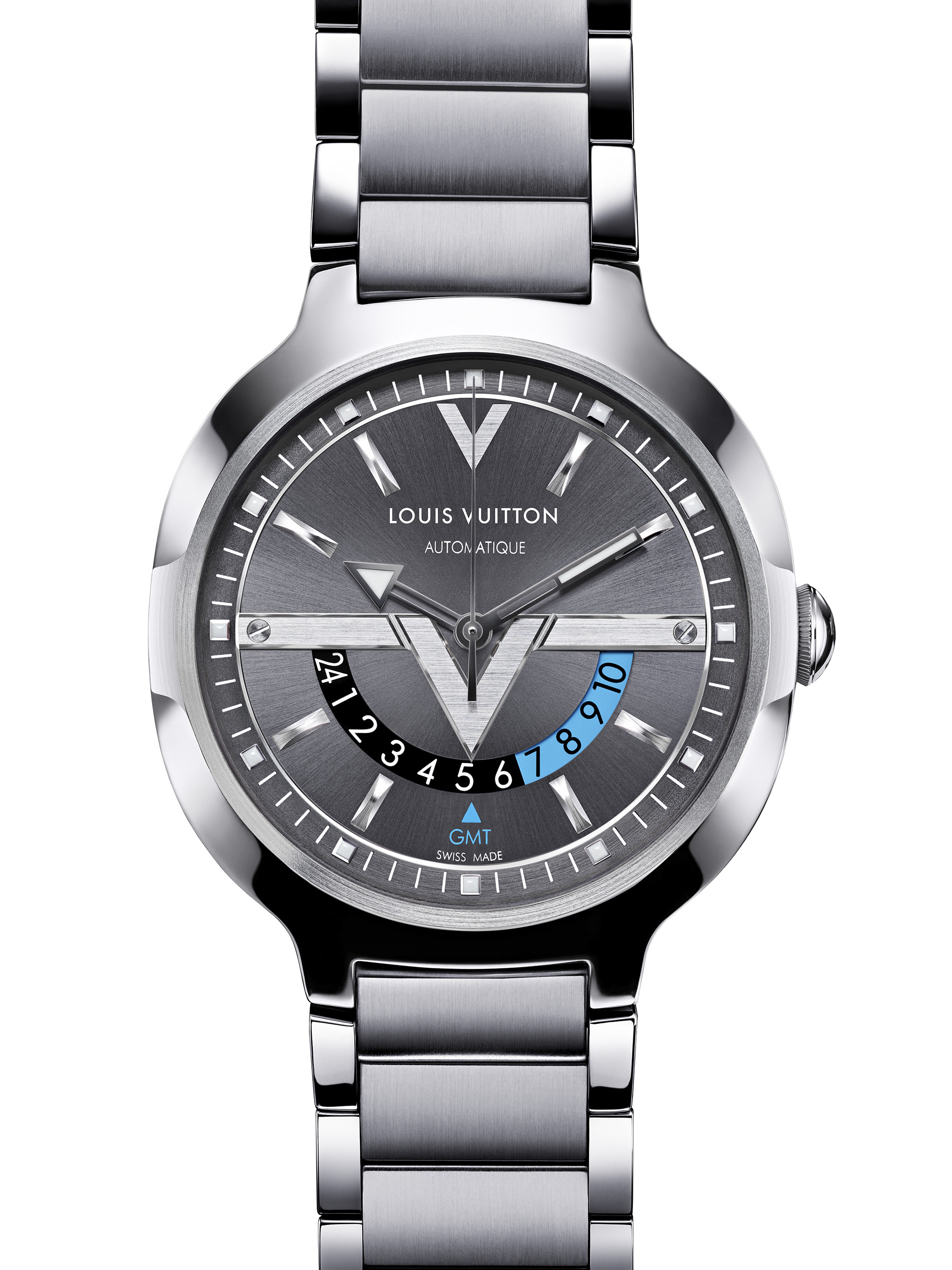 Louis Vuitton - GMT Steel Steel Anthracite dial