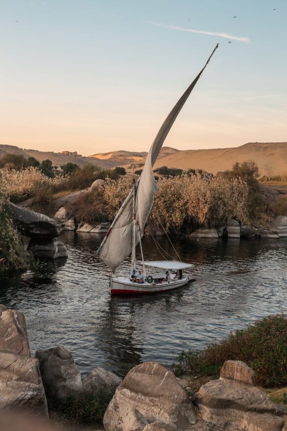 white sailboat