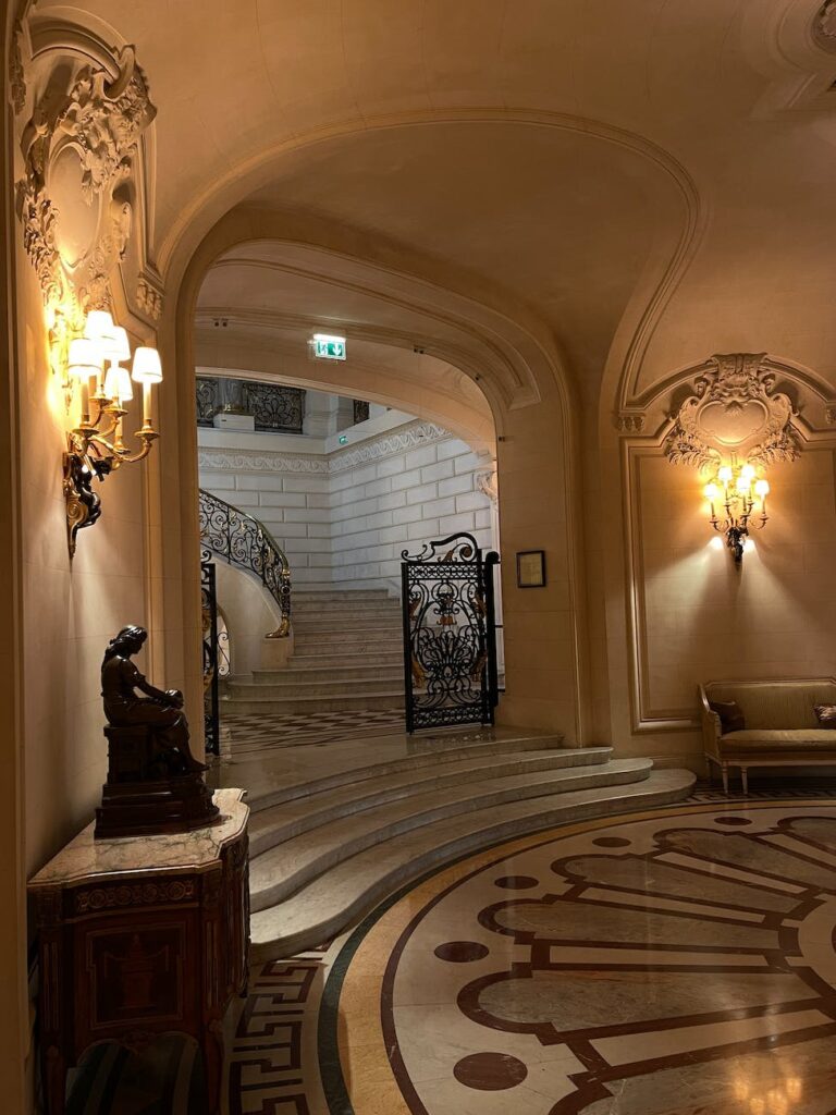 shangri la hotel interior in paris france