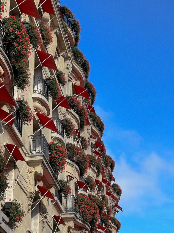 low angle photography of the hotel plaza athenee in paris france